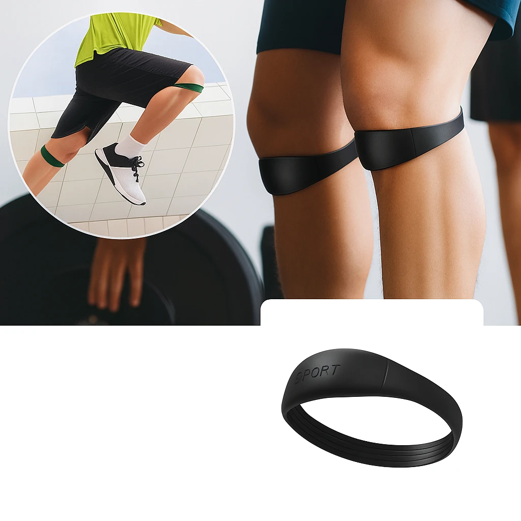 Compression Knee Band Relief – Silicone Non-Slip Elastic – Running & Sport Use Bowlift by Bowlift
