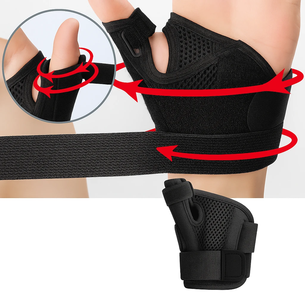 Relief for De Quervain’s Tendonitis – Breathable Adjustable Compression – Everyday & Active Use Bowlift by Bowlift