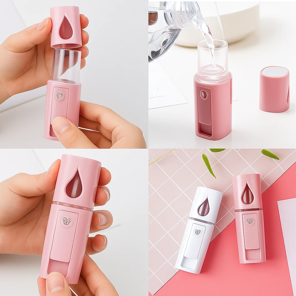 Deep Hydration Nano Mist – USB Rechargeable Handheld – Travel & Home Skincare Bowlift by Bowlift