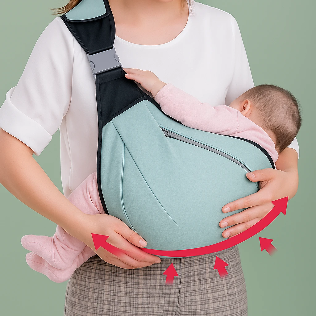 Ergonomic Breathable – Lightweight Mesh Adjustable – Newborns and Parents Bowlift by Bowlift