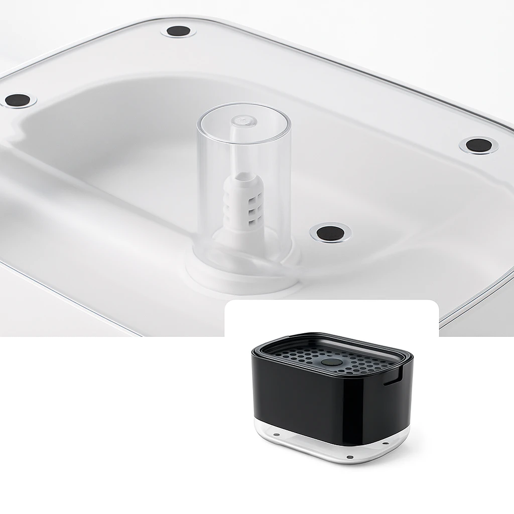 Compact Non-Slip – Silicone Base Easy Clean – Kitchen Sink Organisation Bowlift by Bowlift