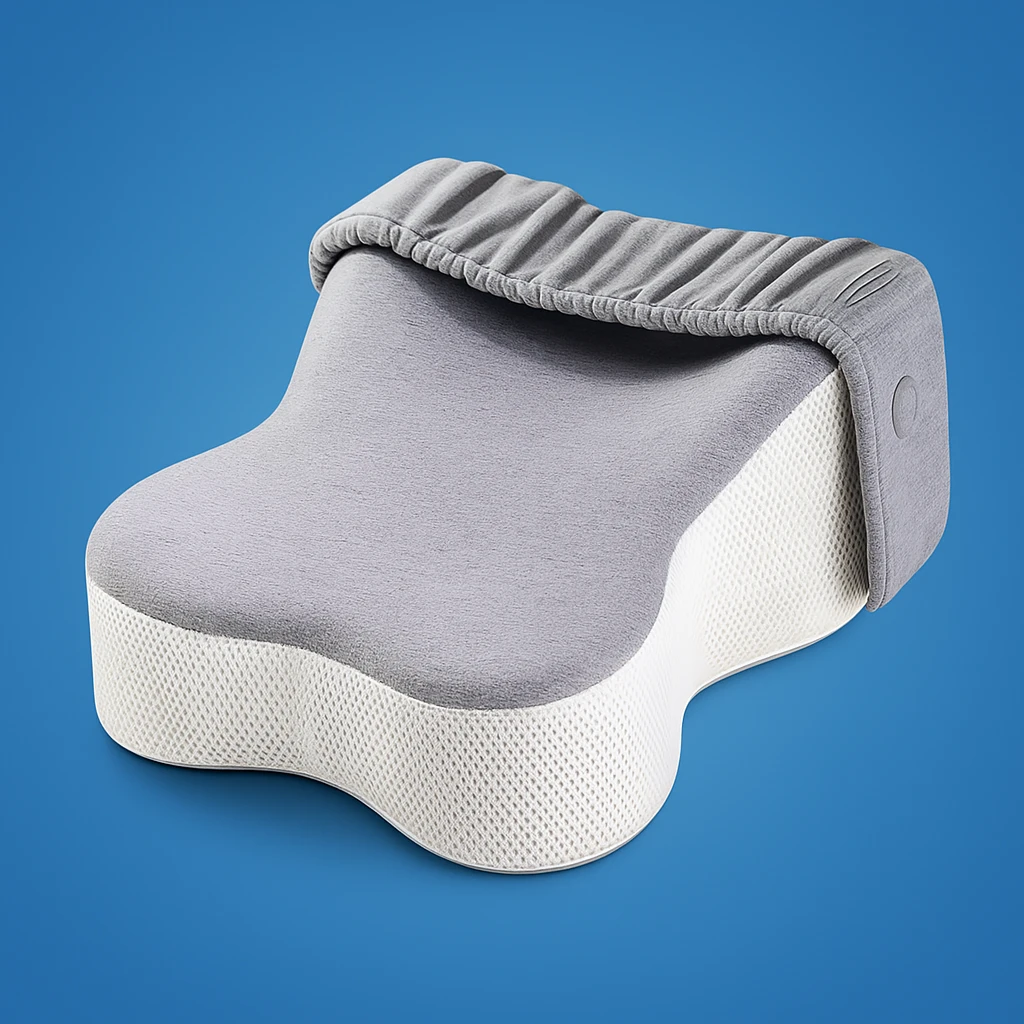 Side Sleeper Alignment – Breathable Memory Foam with Strap – Pregnancy and Hip Support Bowlift by Bowlift
