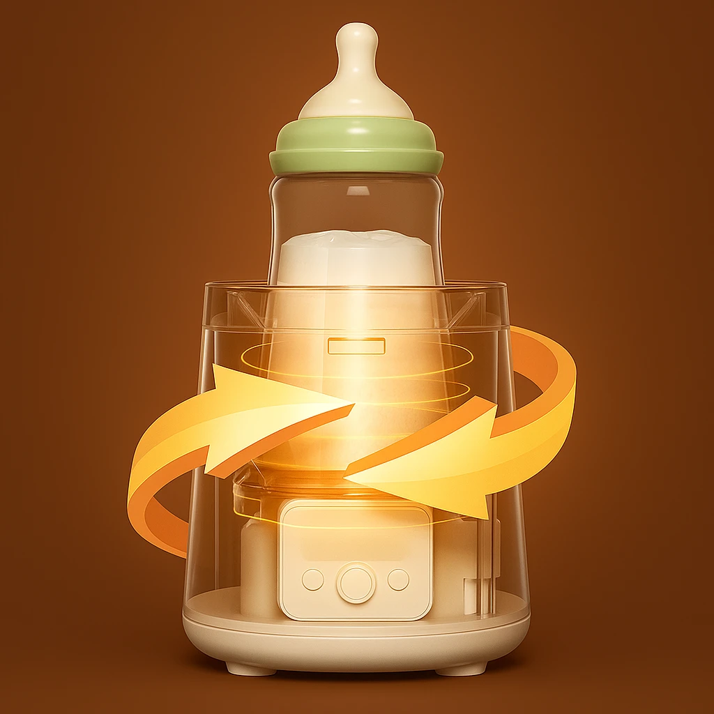 Clump-Free Bottle Shaker – Quiet Rechargeable Design – Night Feeds & Busy Parents Bowlift by Bowlift