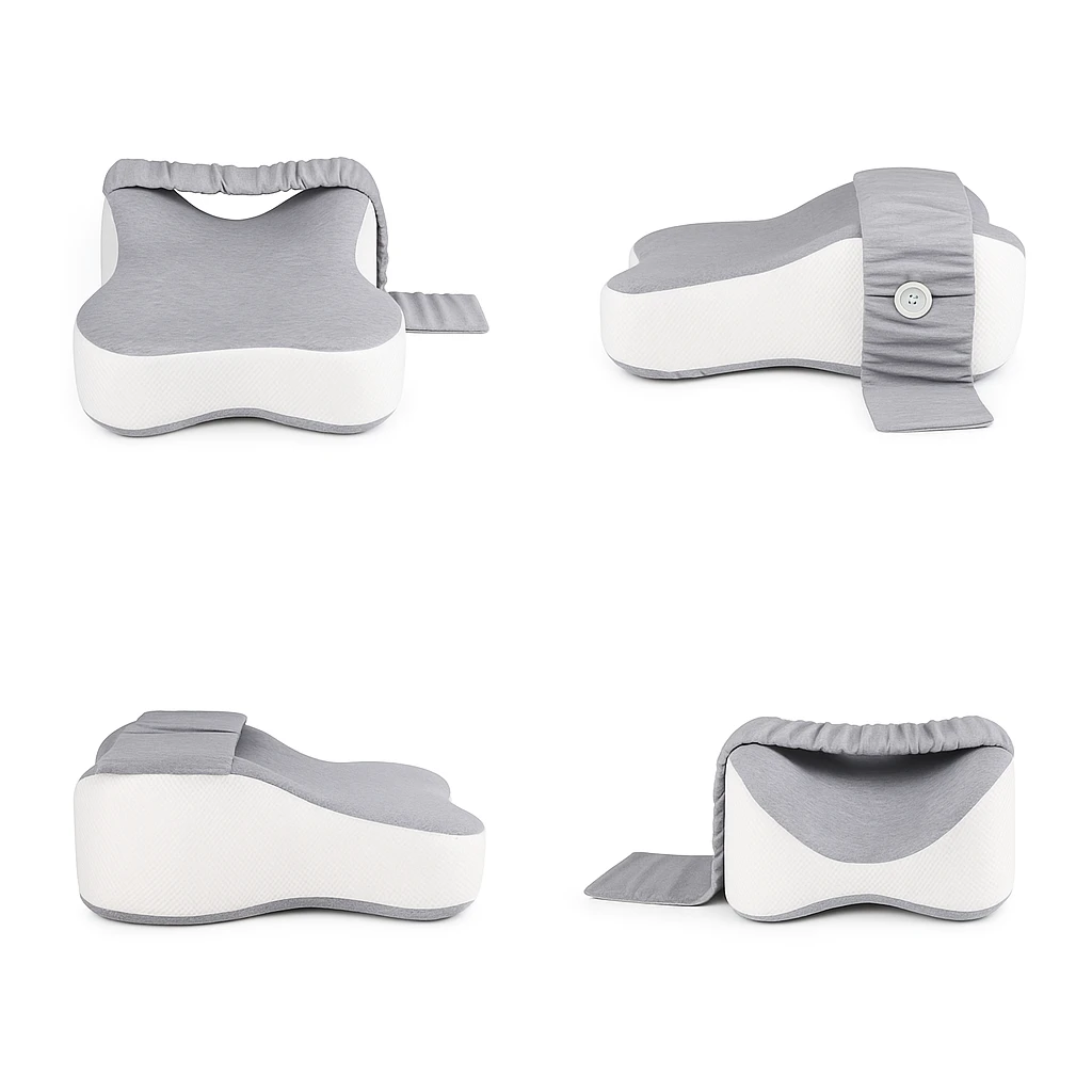 Side Sleeper Alignment – Breathable Memory Foam with Strap – Pregnancy and Hip Support Bowlift by Bowlift