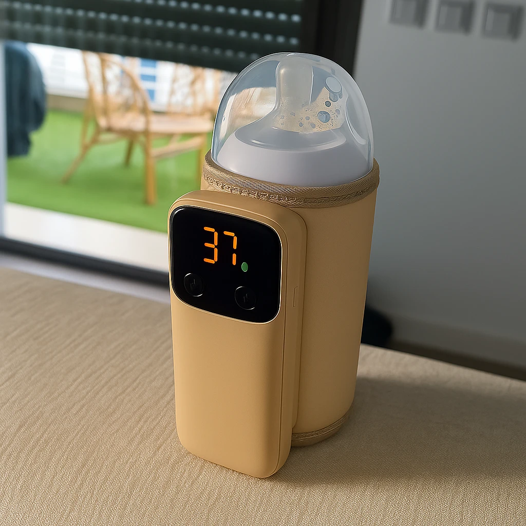 USB Rechargeable with LED Display – Spill-Free Compact Design – Travel & On-the-Go Parents Bowlift by Bowlift