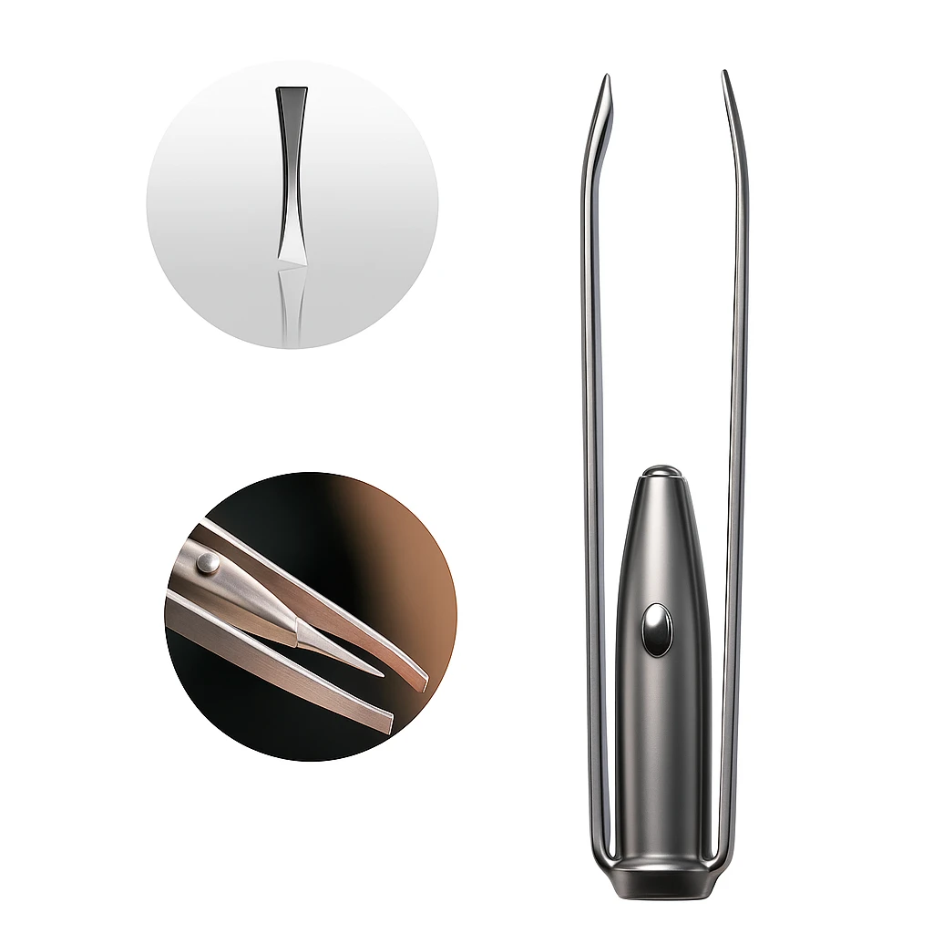Rust-Resistant Stainless Steel – LED Light Precision Grip – Long-Lasting At-Home Grooming Bowlift by Bowlift