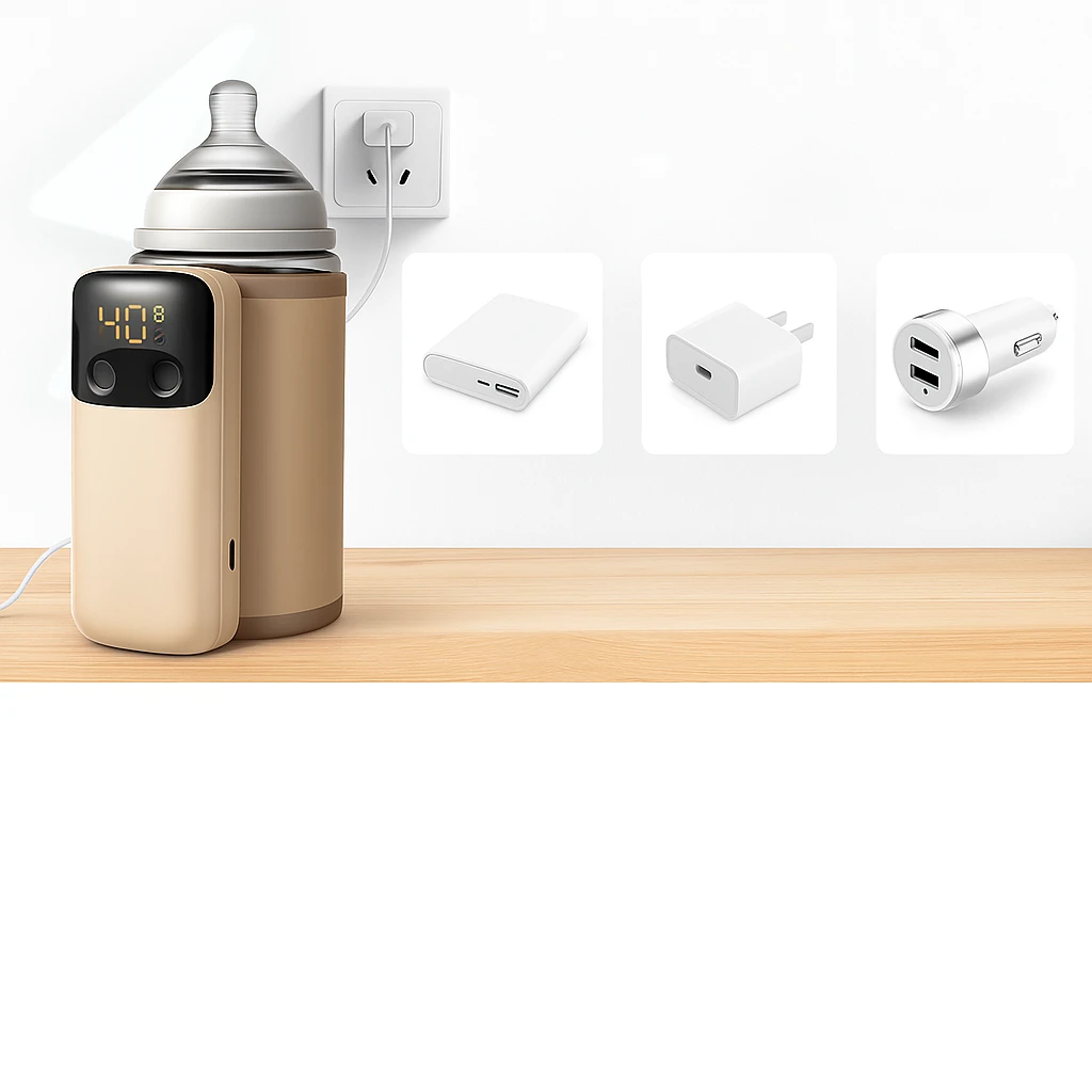 USB Rechargeable with LED Display – Spill-Free Compact Design – Travel & On-the-Go Parents Bowlift by Bowlift