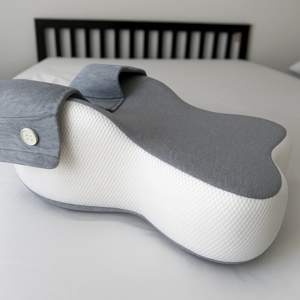 Side Sleeper Alignment – Breathable Memory Foam with Strap – Pregnancy and Hip Support Bowlift by Bowlift