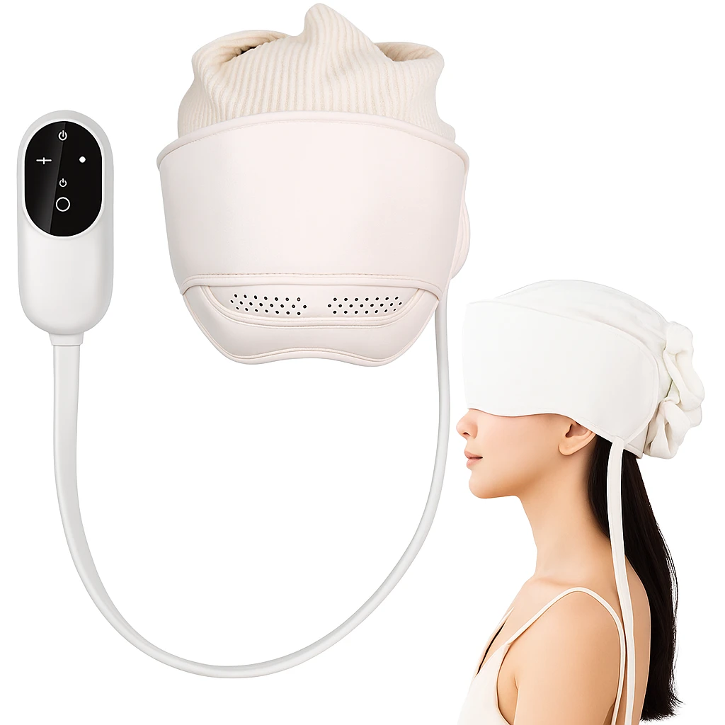 Heated Hot Compress – Adjustable Rechargeable Design – Stress Relief Relaxation & Better Sleep Bowlift by Bowlift
