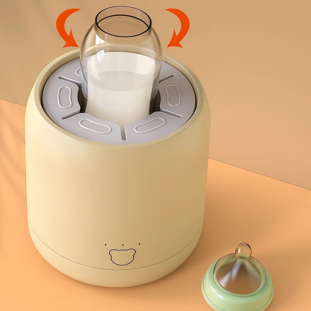 Clump-Free Bottle Shaker – Quiet Rechargeable Design – Night Feeds & Busy Parents Bowlift by Bowlift