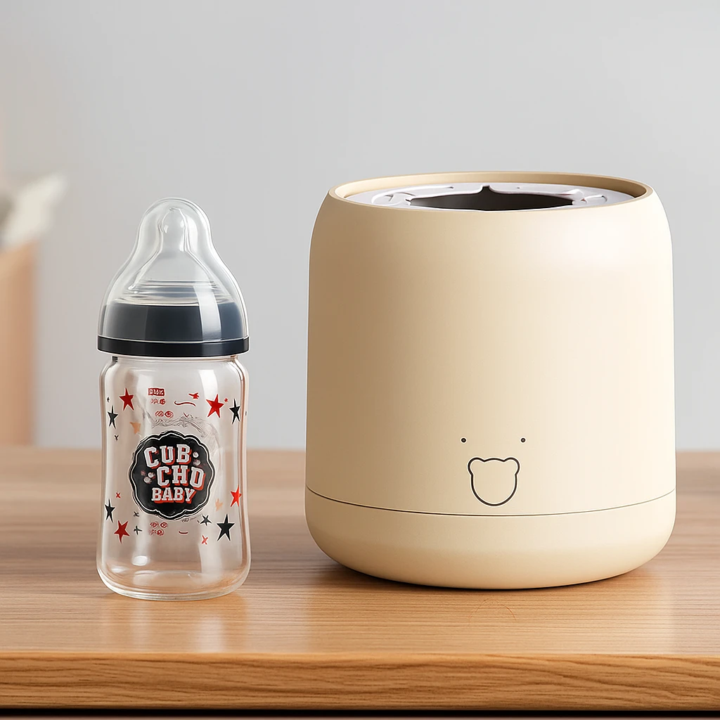 Clump-Free Bottle Shaker – Quiet Rechargeable Design – Night Feeds & Busy Parents Bowlift by Bowlift