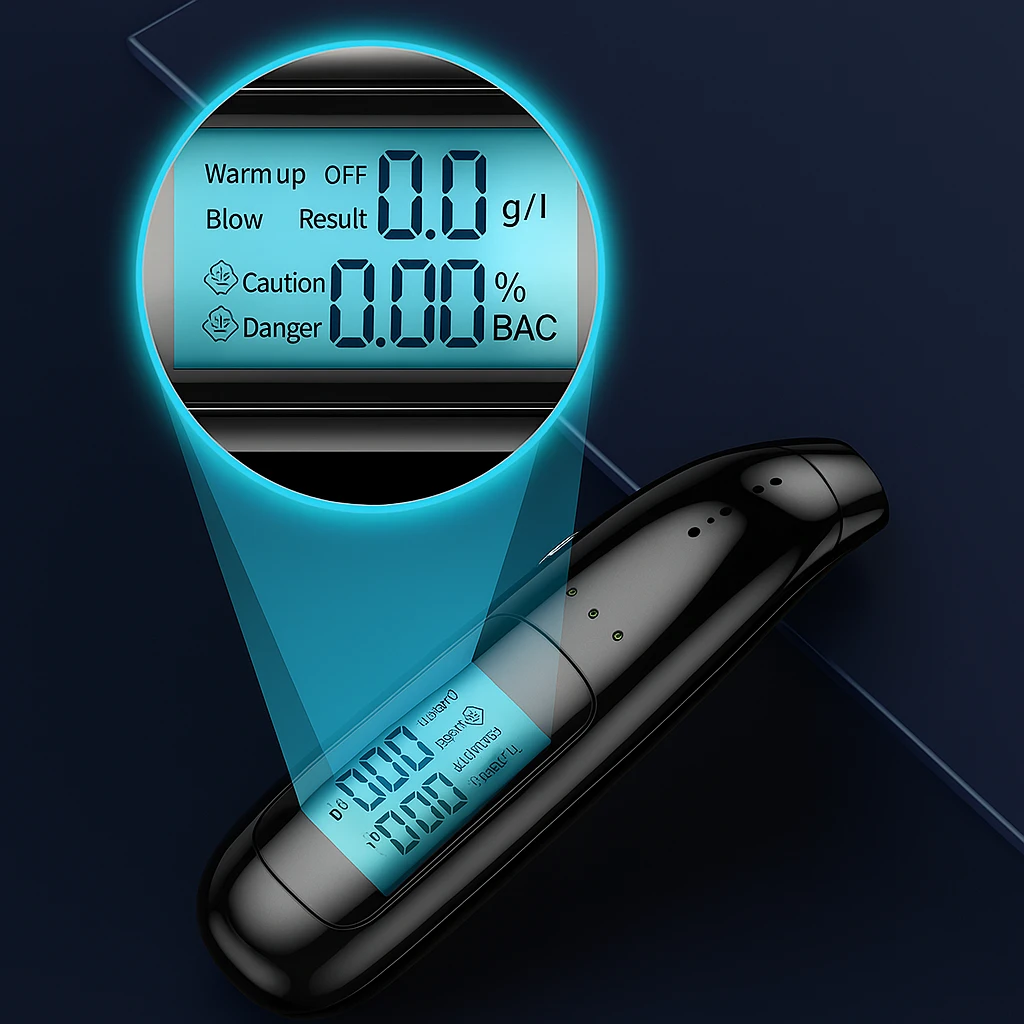 Morning-after Alcohol Tester – Portable LCD Screen – Safe for UK Drivers Bowlift by Bowlift