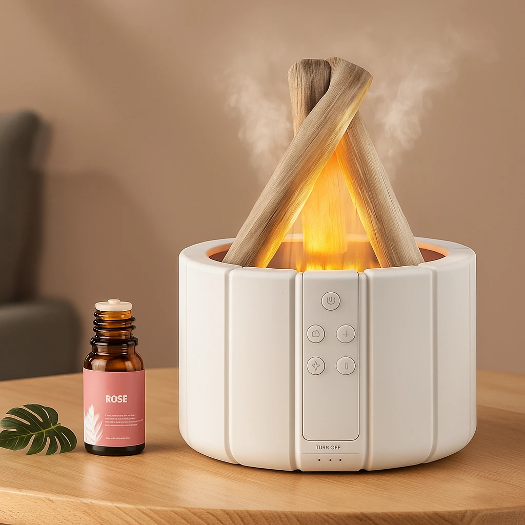 Quiet Ultrasonic Humidifier – LED Light – Aromatherapy for Sleep & Stress Relief Bowlift by Bowlift