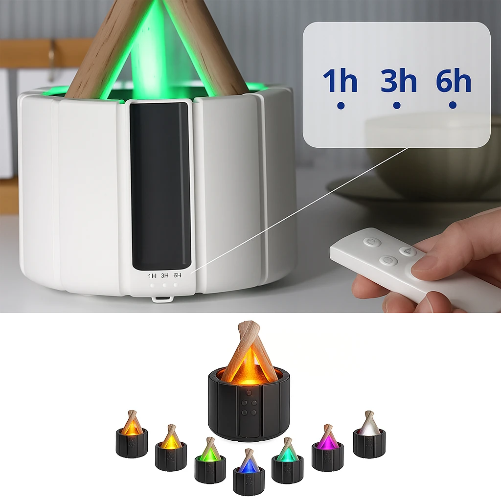 Quiet Ultrasonic Humidifier – LED Light – Aromatherapy for Sleep & Stress Relief Bowlift by Bowlift