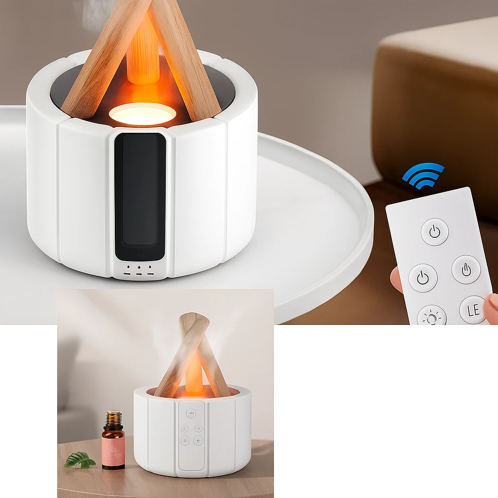 Quiet Ultrasonic Humidifier – LED Light – Aromatherapy for Sleep & Stress Relief Bowlift by Bowlift