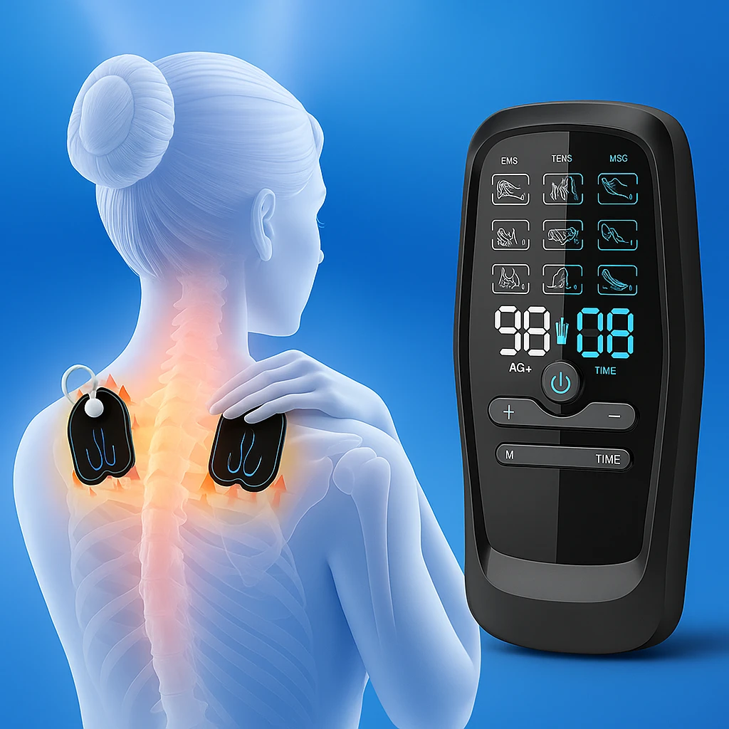 Intense Pain Relief – USB-Powered 10 Pads – Back & Shoulder Discomfort Bowlift by Bowlift