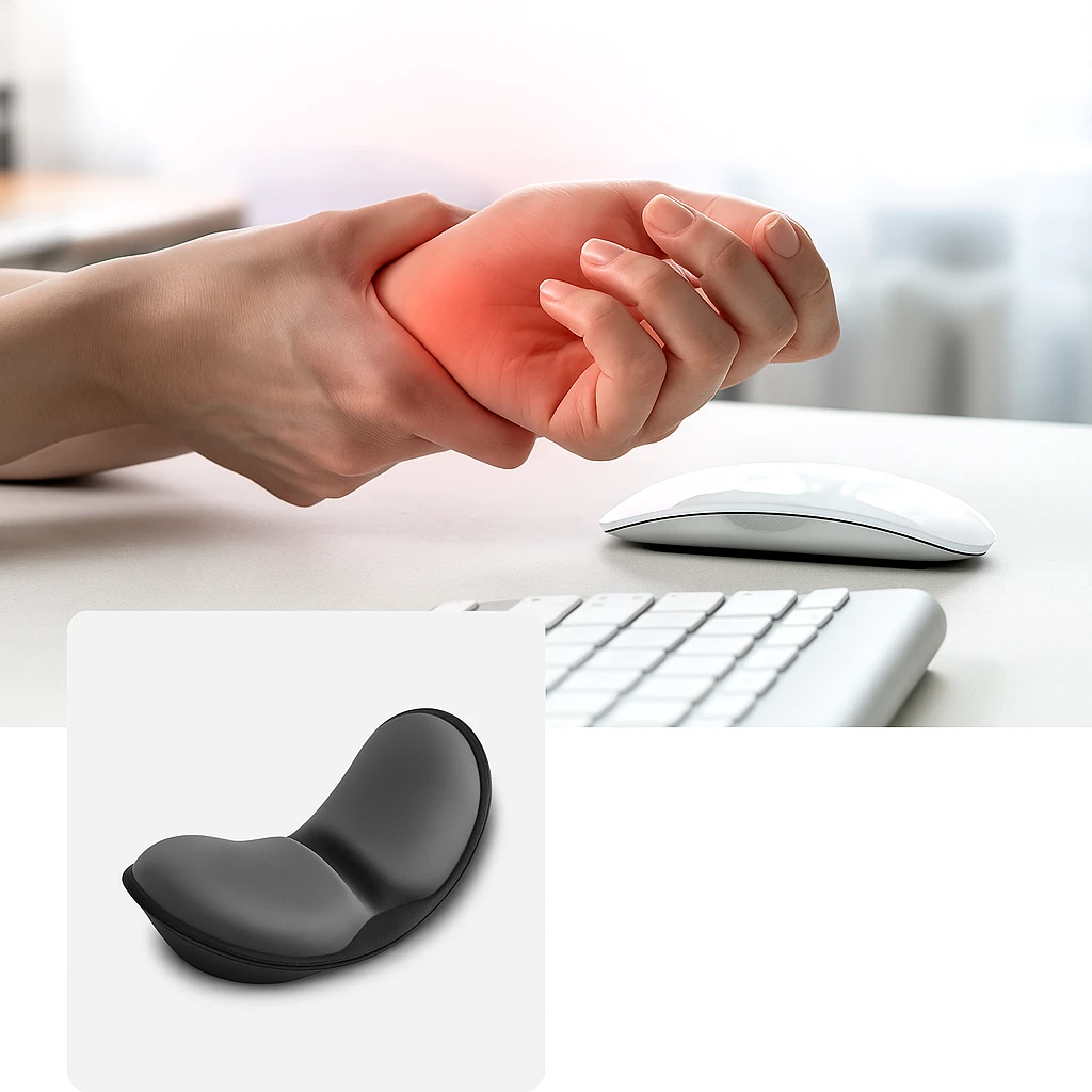 Pain Relief Support – Memory Foam Cushioned Non-slip – Office and Gaming Bowlift by Bowlift