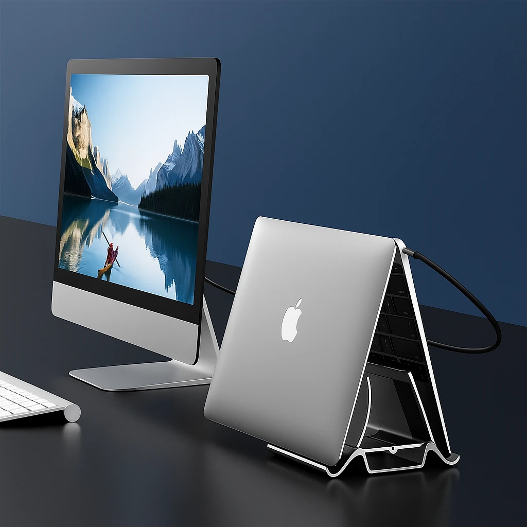 Adjustable Aluminium Design – Space-Saving Cooling Holder for Workstations Bowlift by Bowlift