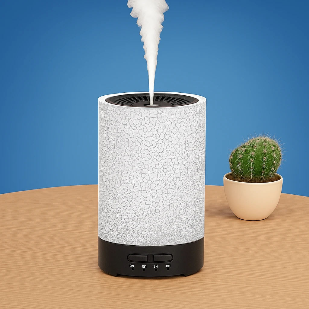 Essential Oil Diffuser with LED Night Light – Quiet Cool Mist – Bedroom & Home Relaxation Bowlift by Bowlift
