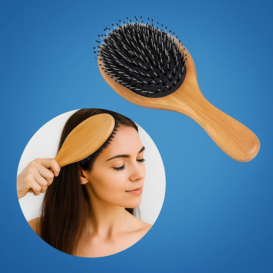 Anti-Frizz Scalp Massage – Natural Dual Bristles – Smooth Healthy Hair Bowlift by Bowlift