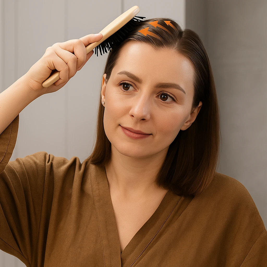 Anti-Frizz Scalp Massage – Natural Dual Bristles – Smooth Healthy Hair Bowlift by Bowlift