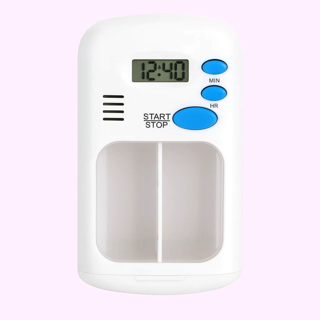 Medication Reminder with Timer – Portable & Easy to Use – Daily Health Support Bowlift by Bowlift