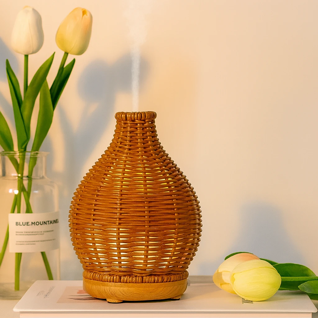 Oil Diffuser – Dry-Air Relief for Bedroom & Nursery – Quiet USB 5 V – 80 ml Stylish Vase Design Bowlift by Bowlift