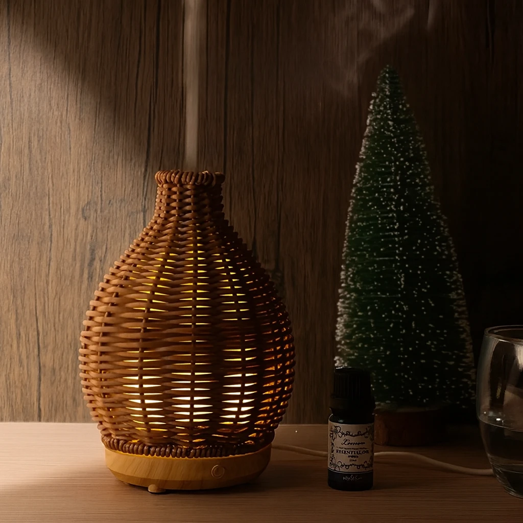 Oil Diffuser – Dry-Air Relief for Bedroom & Nursery – Quiet USB 5 V – 80 ml Stylish Vase Design Bowlift by Bowlift