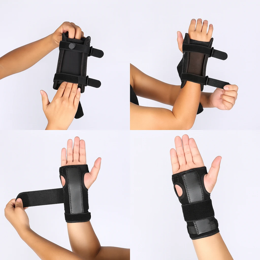 Carpal Tunnel Pain Relief – Adjustable Breathable Compression Mesh – Typing Work & Daily Use Bowlift by Bowlift
