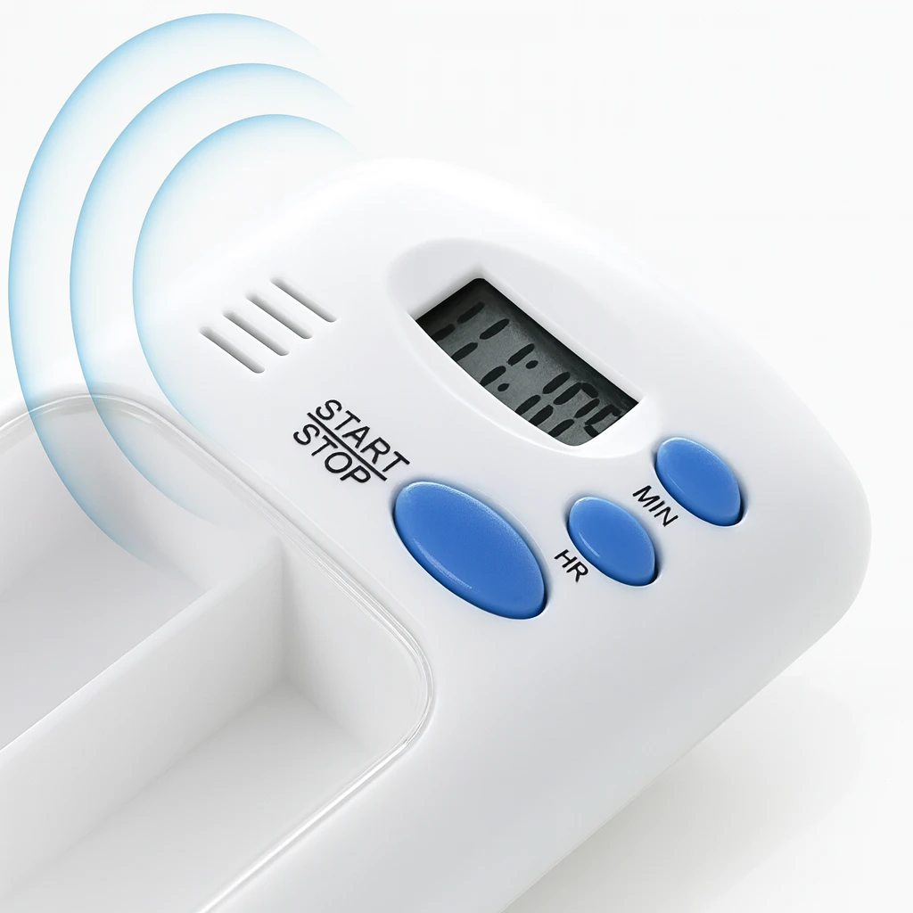 Medication Reminder with Timer – Portable & Easy to Use – Daily Health Support Bowlift by Bowlift