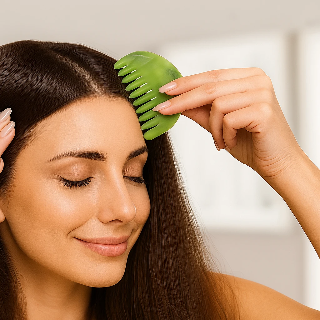 Anti-Static Detangling – Smooth Jade Surface – Curly Thick Hair & Frizz Control Bowlift by Bowlift