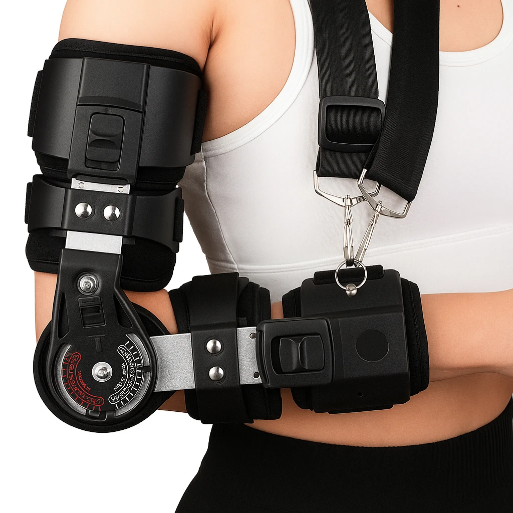 Adjustable ROM Dial – Soft Breathable Material – All-Day Comfort for Pain Relief & Recovery Bowlift by Bowlift