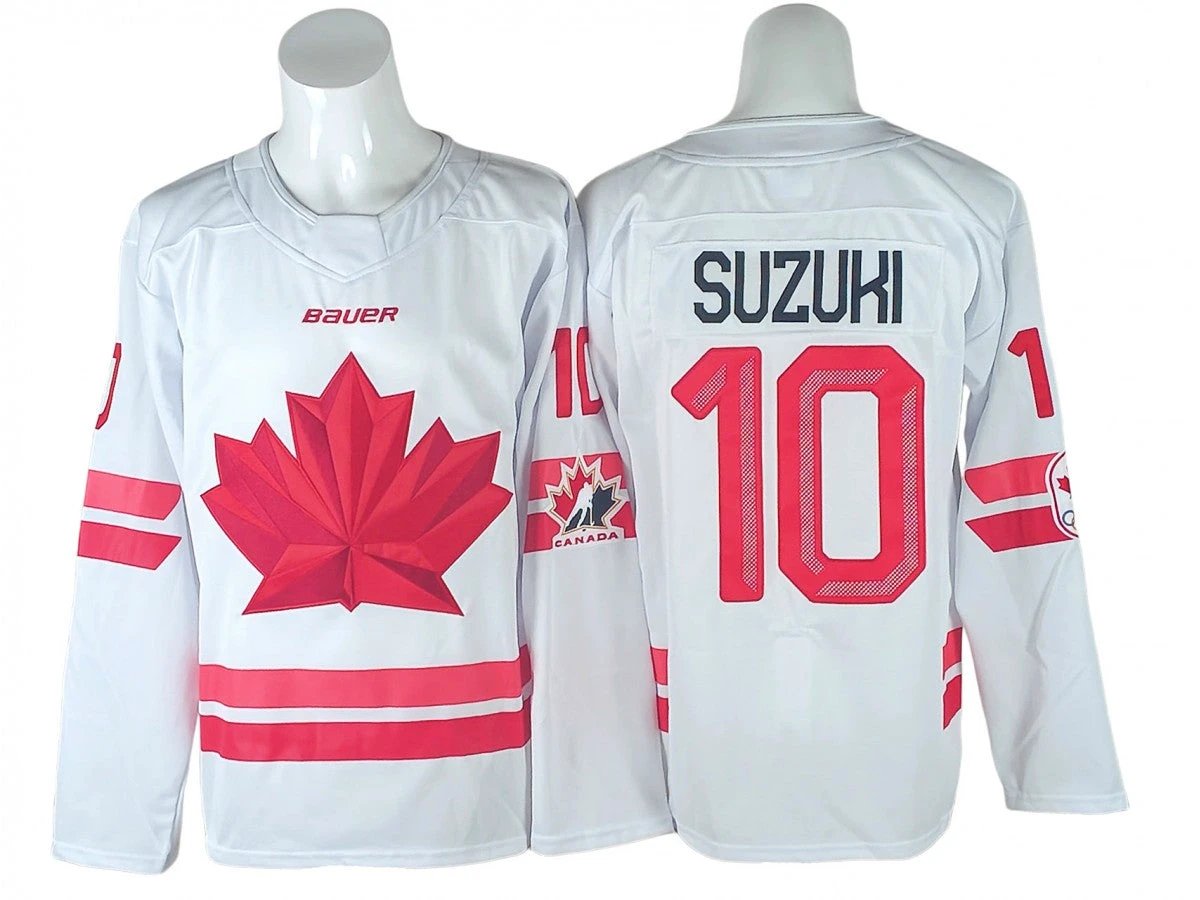2026 Winter Olympics Team Canada #10 Nick Suzuki White Hockey Jersey by Hockey David