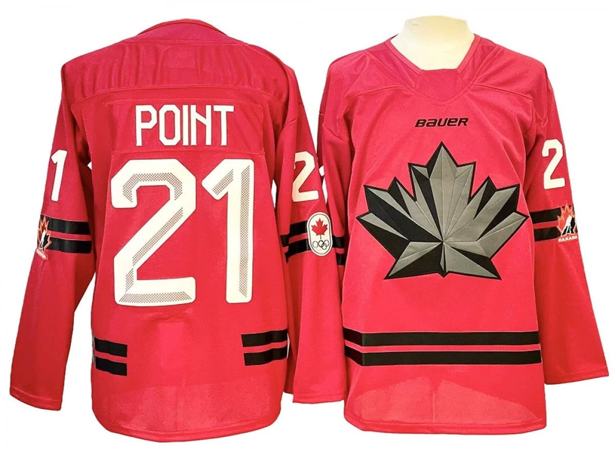 2026 Winter Olympics Team Canada #21 Brayden Point Hockey Jersey Red by Hockey David