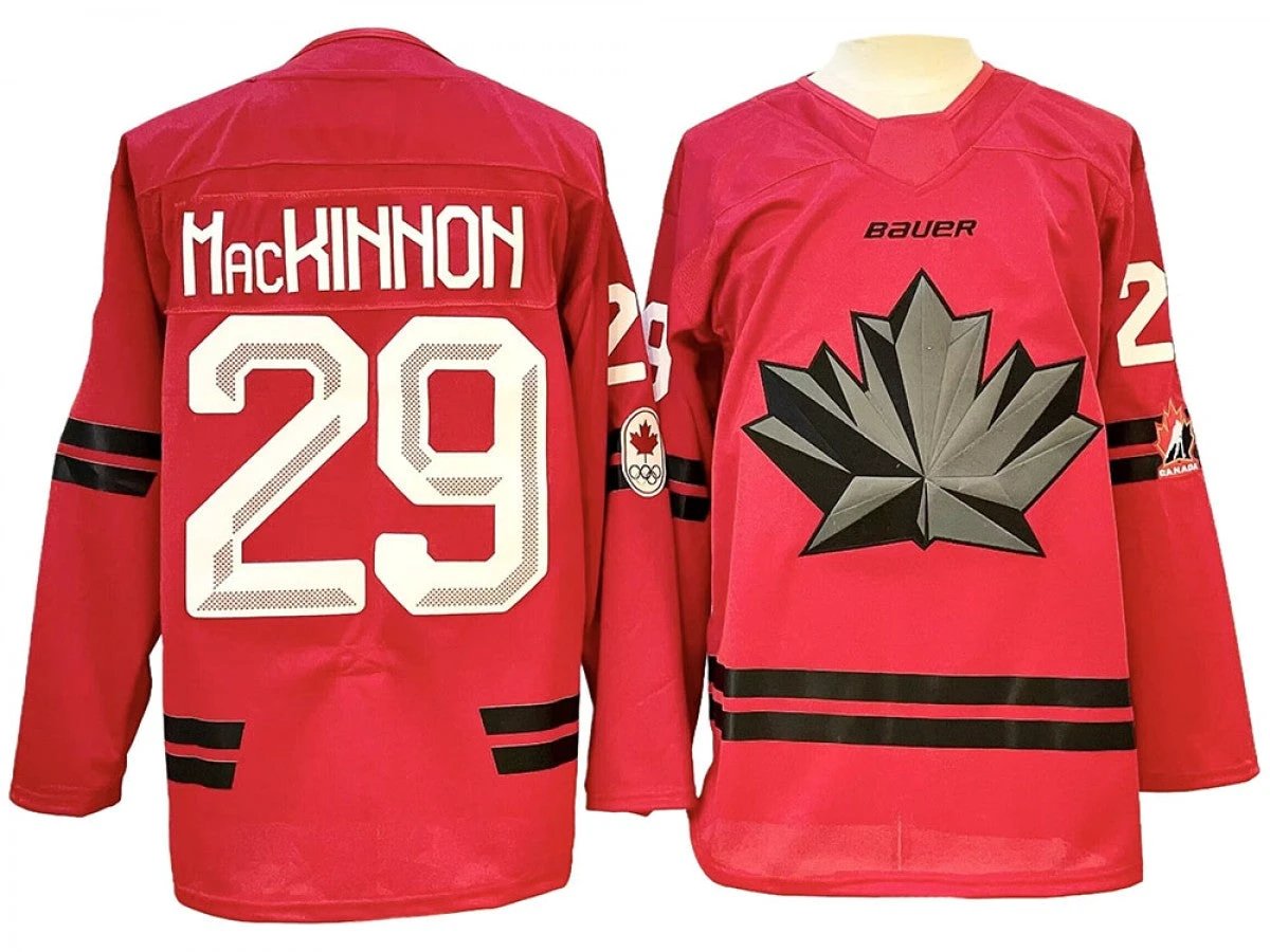 2026 Winter Olympics Team Canada #29 Nathan MacKinnon Hockey Jersey Red by Hockey David