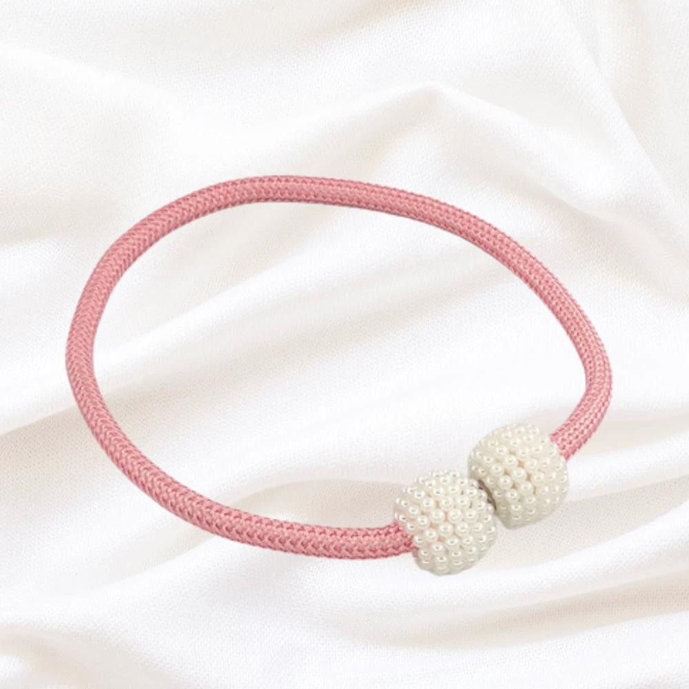 Magnetic Pearl Curtain Tie Back | 2pcs Set by Casa & Beyond