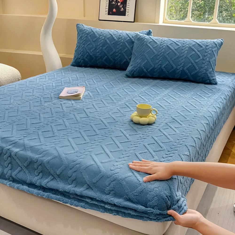 Premium Velvet Sherpa Sheet Set by Casa & Beyond