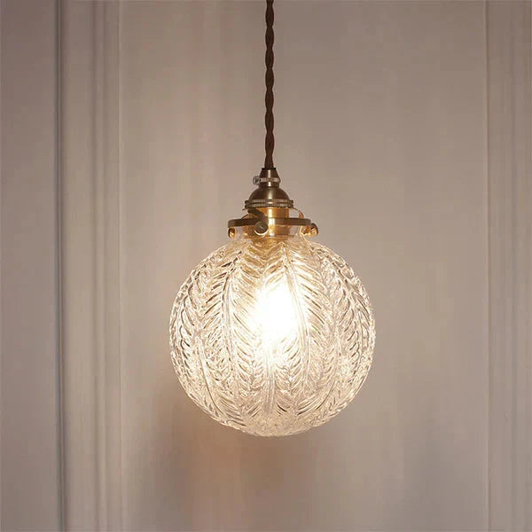 GlobeLight - Industrial Pendant Light with Clear Glass Housing Bowlift by Bowlift