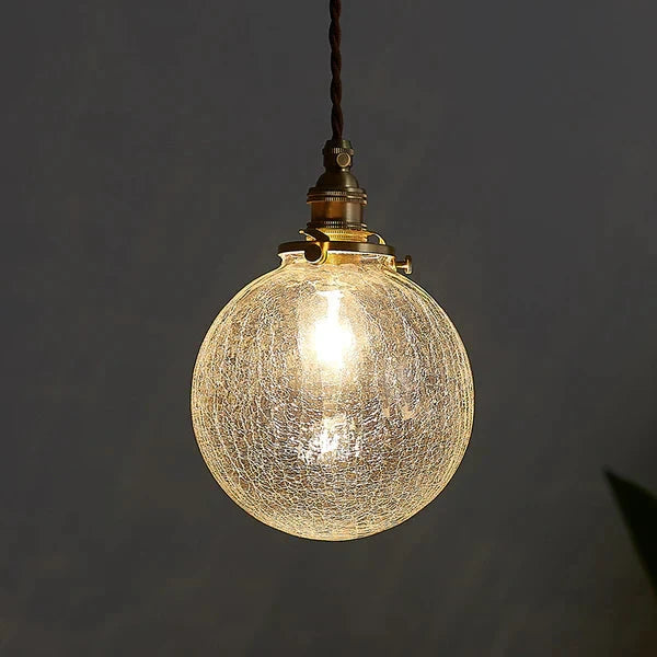GlobeLight - Industrial Pendant Light with Clear Glass Housing Bowlift by Bowlift