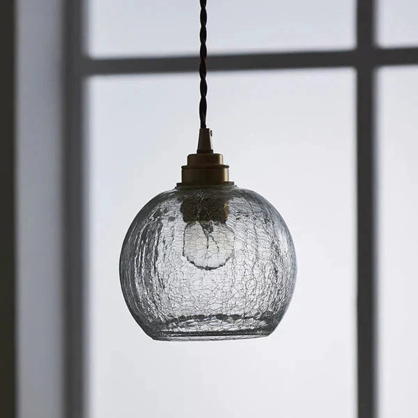GlobeLight - Industrial Pendant Light with Clear Glass Housing Bowlift by Bowlift
