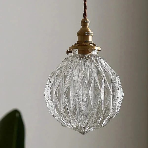 GlobeLight - Industrial Pendant Light with Clear Glass Housing Bowlift by Bowlift
