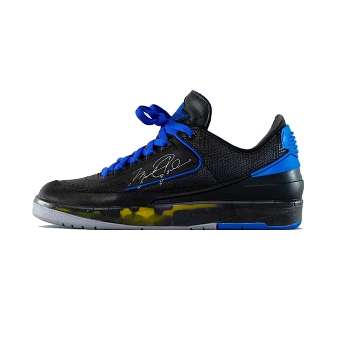 Air Jordan 2 Retro Low SP Off-White Black Blue by Air Jordan
