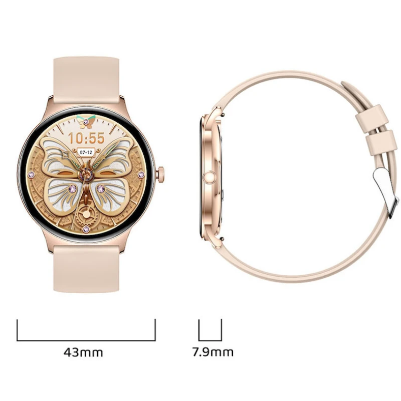 SlimFit Ultimate Smartwatch – Ultra-thin, Health Monitoring & AMOLED Display by BowLift
