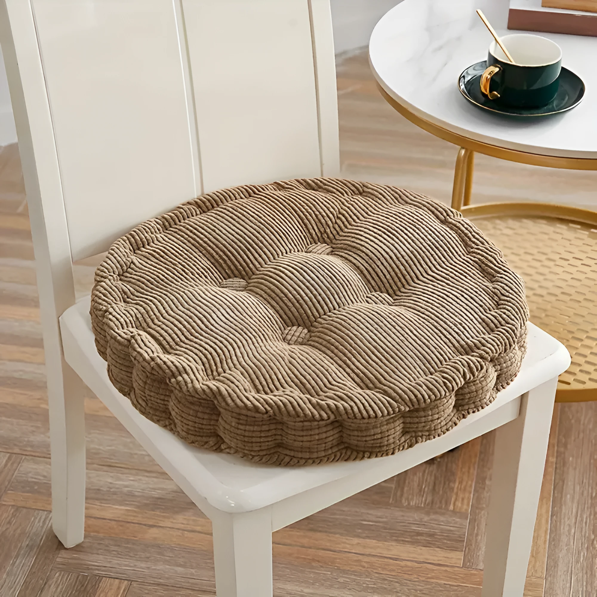 Stackable Corduroy Chair Cushions by Casa & Beyond