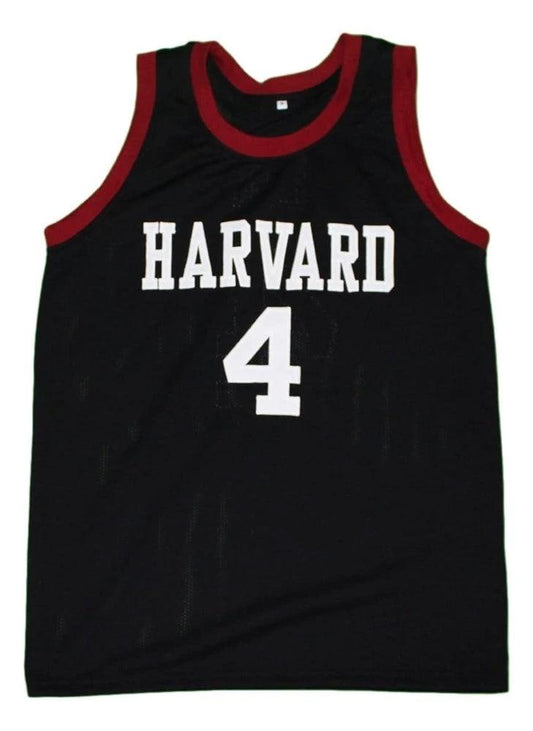 Eremy Lin Jersey #4 Harvard Basketball Black by My store basketball