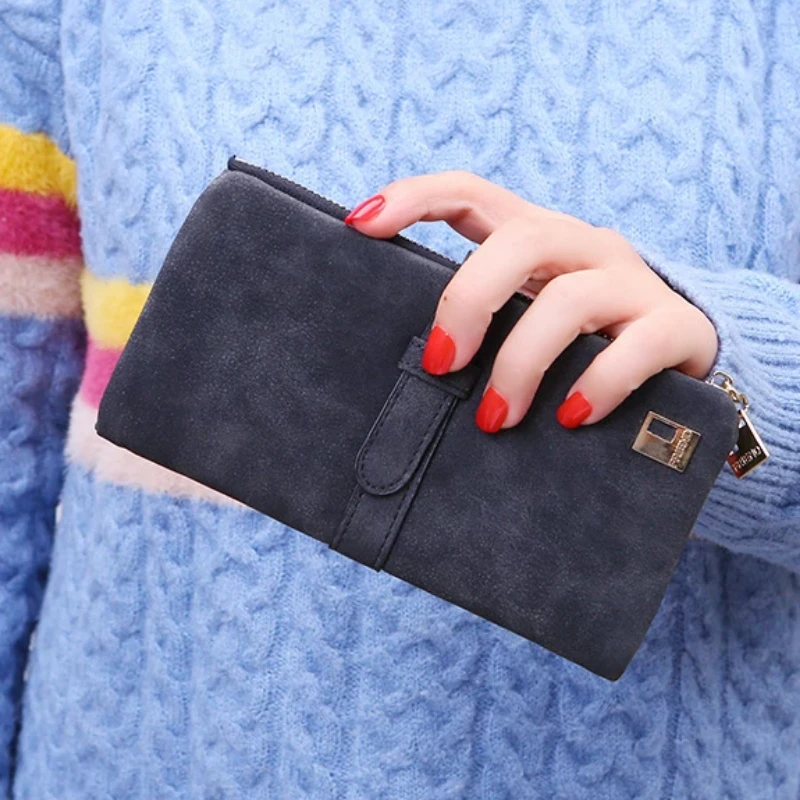 Long wallet with two compartments for women by Bowlift