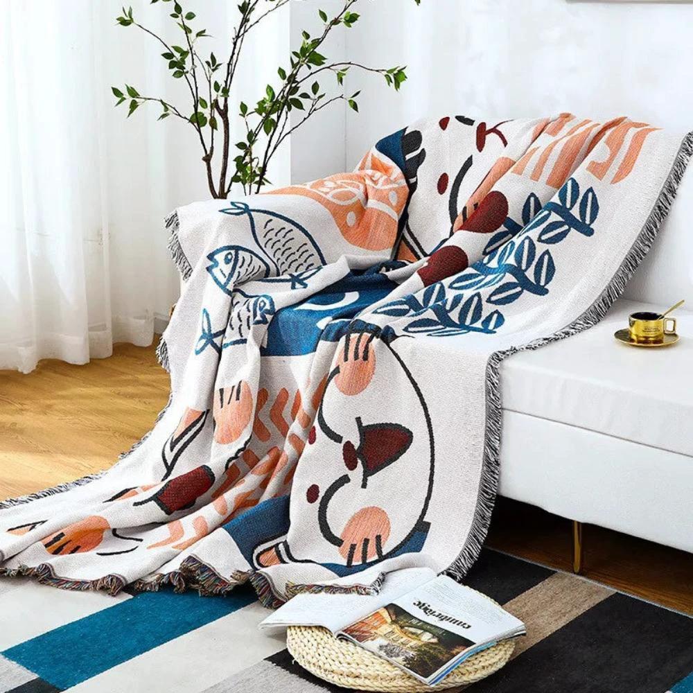 Tassel Tide All-Season Sofa Cover by Casa & Beyond