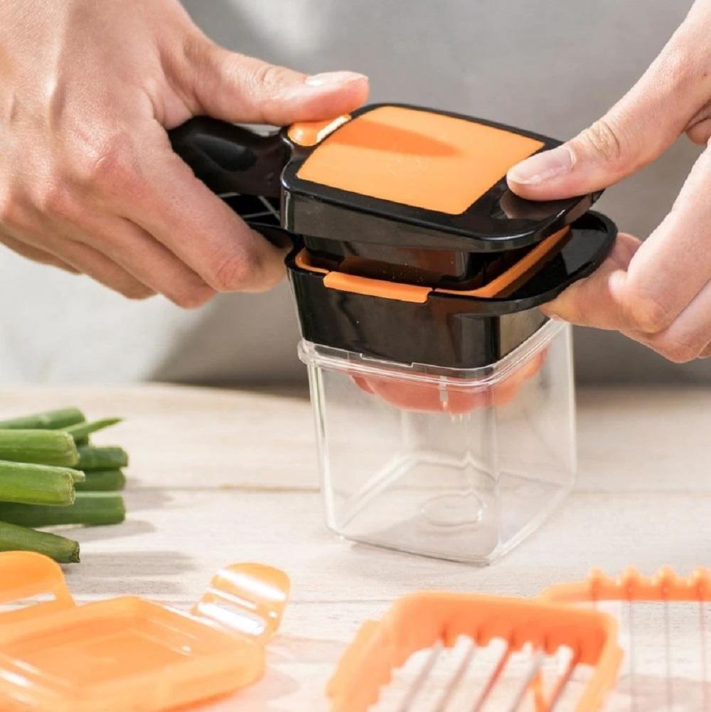 Multifunctional fruit and vegetable slicer by Bowlift