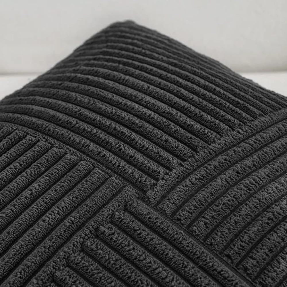 Rustic Corduroy Cushion Cover by Casa & Beyond