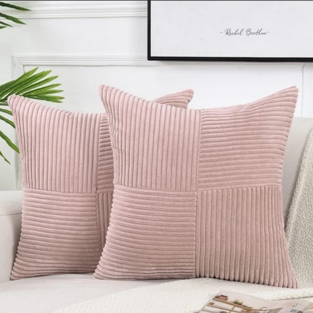 Rustic Corduroy Cushion Cover by Casa & Beyond